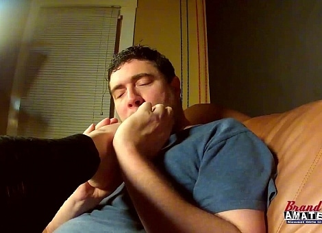 Tiffanie "Sort-Of" Gives a Footjob